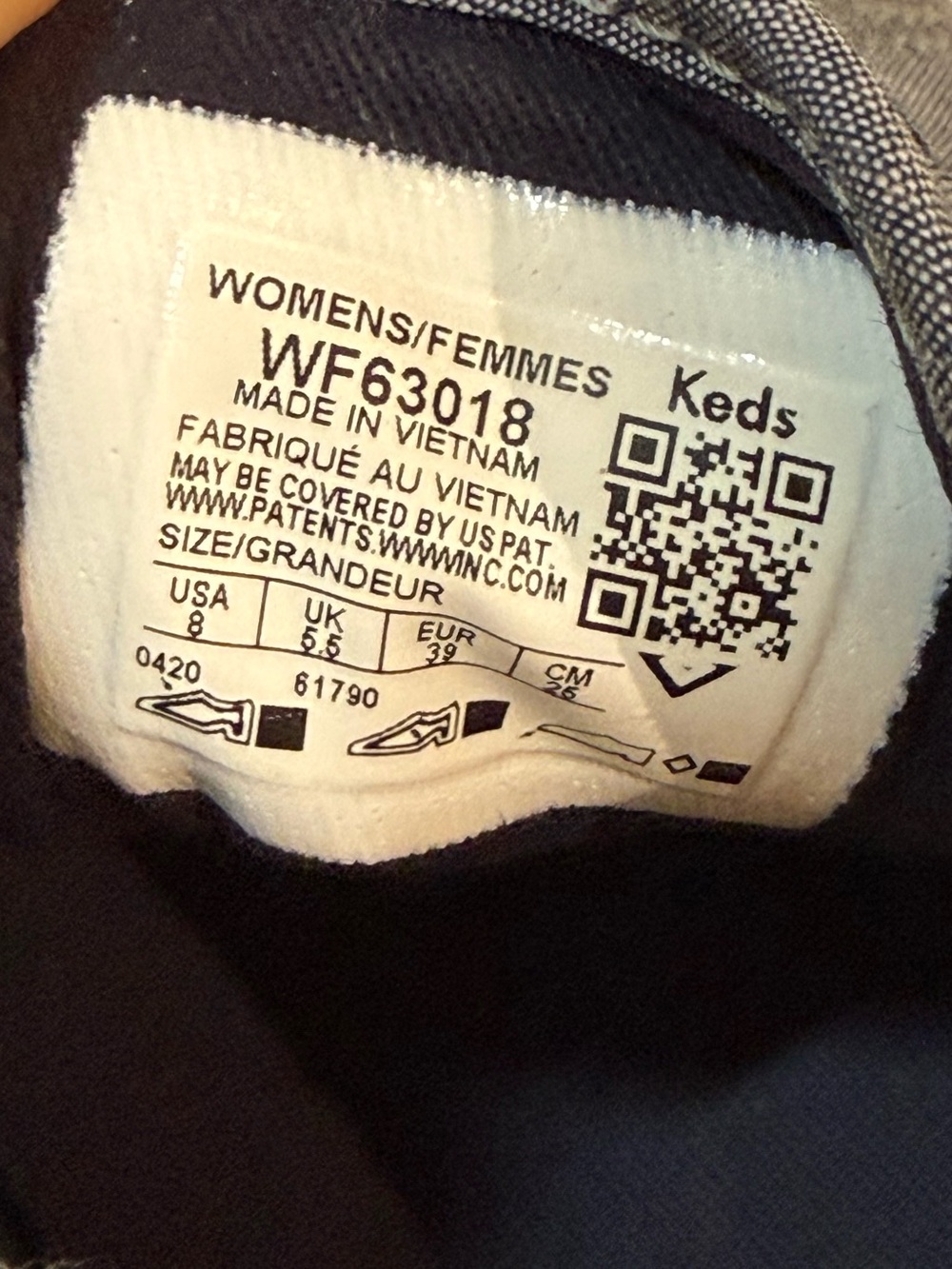 Keds Women’s Canvas Low-Top Chambrey Sneakers. Size 8 - Picture 6 of 8